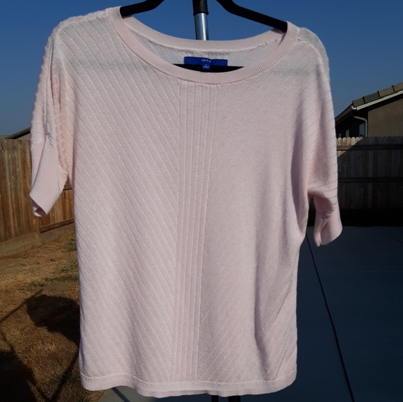 Apt9 knit sweater top blouse pink Small - Picture 2 of 5